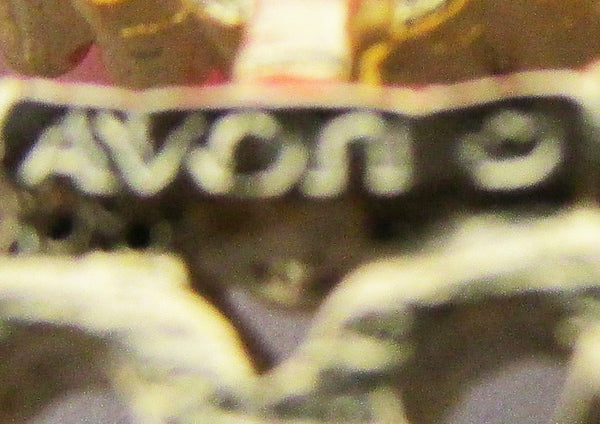 Vintage 1960s Signed Avon Designer Diamante Teardrop Pendant - Signature