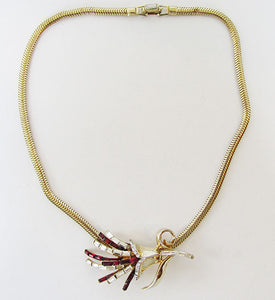 CoroCraft Pegasus Mark Vintage Exquisite 1950s Slider Necklace