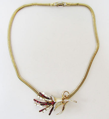 CoroCraft Pegasus Mark Vintage Exquisite 1950s Slider Necklace