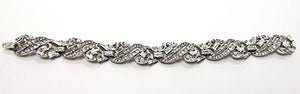 Crown Trifari Vintage Jewelry 1950s Mid-Century Diamante Bracelet