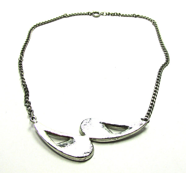 Stylish 1960s Vintage Mid-Century Contemporary Style Necklace - Back