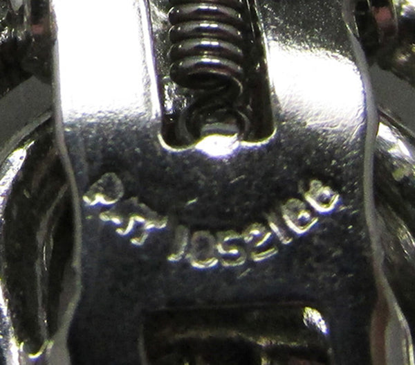 Coro Vintage Designer Jewelry 1930s Art Deco Diamante Duette Pin - Patent Number