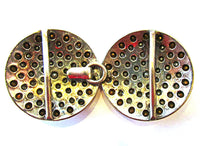 Vintage Minimalist 1930s Brilliant Clear Rhinestone Belt Buckle
