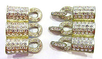 WMCA Vintage 1930s Art Deco Clear Rhinestone Belt Buckle