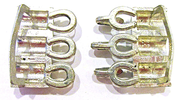 WMCA Vintage 1930s Art Deco Clear Rhinestone Belt Buckle - Back
