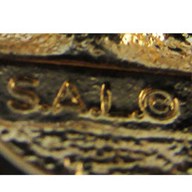 Swarovski Vintage 1970s Sapphire and Clear Geometric Pierced Earrings - Signature