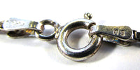 Vintage 1980s Retro Italian Contemporary Style Sterling Necklace - Mark - Thumbnail