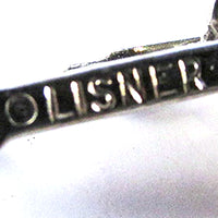 Lisner Vintage 1950s Black Diamond Rhinestone and Pearl Necklace - Signature - Thumbnail