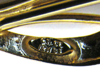 Vintage 1940s C.R. Co. Designer Pearl and Gold-Filled Floral Pin - Signature - Thumbnail