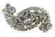 Vintage 1950s Sparkling Pristine Clear Rhinestone Silver-Toned Pin
