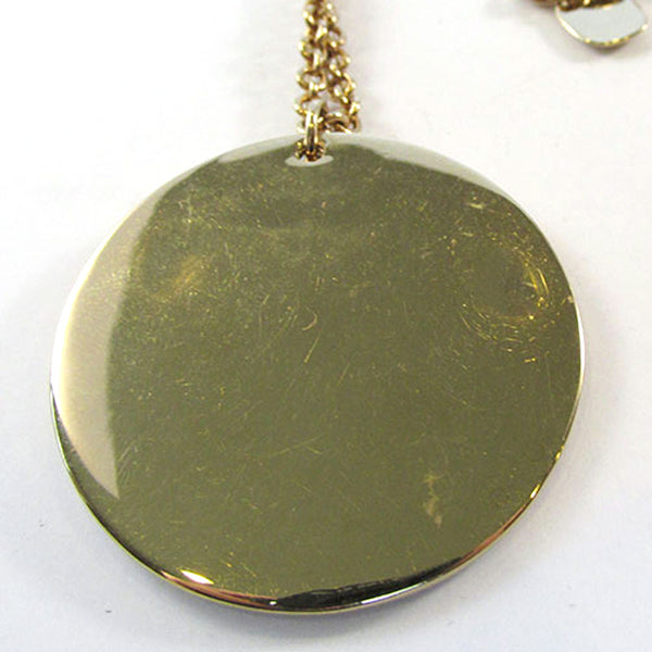 Ralph Lauren Vintage 1990s Contemporary Style Minimalist Pendant - Back