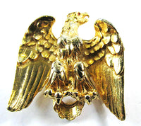 Vintage 1950s Signed Van S. Authentics Patriotic American Eagle Pin - Front - Thumbnail