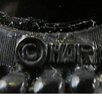 Har Vintage 1950s Signed Mid-Century Black Rhinestone Pin - Signature - Thumbnail