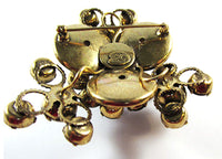 Signed Original by Robert 1950s Avant-Garde Floral Pin - Back - Thumbnail