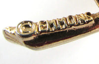 Emmons Vintage 1950s Mid-Century Rhinestone Leaf Pin (Book Piece)