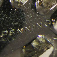 Pennino Vintage 1950s Clear Rhinestone Rhodium Plated Floral Pin - Signature - Thumbnail