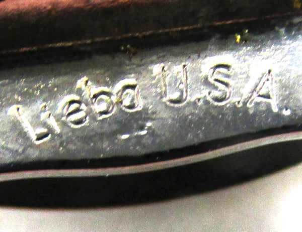 Elegant Signed Lieba Vintage 1960s Mid-Century Etched Scarf Clip - Mark