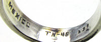 Vintage 1980s Mexico Sterling Silver Heart Charm Fashion Ring - Mark - Thumbnail