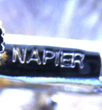 Napier signed 1970s Designer Classic Gold Button Earrings - Signature - Thumbnail