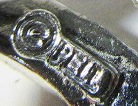 Signed Pell Designer 1950s Vintage Mid-Century Diamante Pin - Signature - Thumbnail