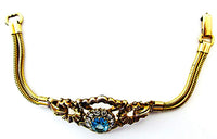1920s Rare PSCO Art Deco Rhinestone and Gold-Filled Bracelet - Front - Thumbnail