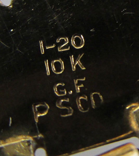 1920s Rare PSCO Art Deco Rhinestone and Gold-Filled Bracelet - Mark