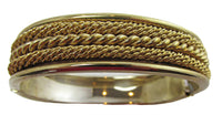Timeless Vintage 1960s Mid-Century Gold-Toned Braided Cuff Bracelet - Front - Thumbnail