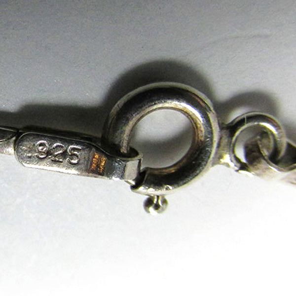 Vintage 1960s Artisan Contemporary Style Sterling Gemstone Pendant - Mark