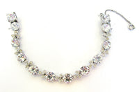 1950s Vintage Signed Eisenberg Ice Stunning Diamante Bracelet - Front - Thumbnail