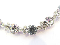 1950s Vintage Signed Eisenberg Ice Stunning Diamante Bracelet - Close Up - Thumbnail