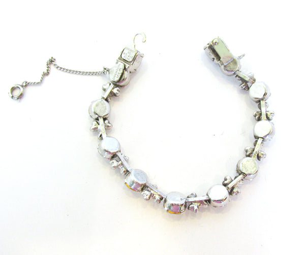 1950s Vintage Signed Eisenberg Ice Stunning Diamante Bracelet - Back
