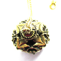 Unique Vintage 1950s Mid-Century Pearl Leaf Pendant - Top - Thumbnail