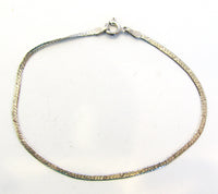 Timeless Mid-Century 1960s Italian Sterling Silver Bracelet - Front - Thumbnail