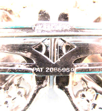 Vintage 1930s Collectible Art Deco Style Clear Rhinestone Pin - Mark - Thumbnail