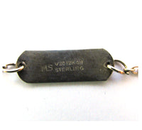World War II Vintage 1940s Gold Filled Identity Bracelet - Back - Thumbnail