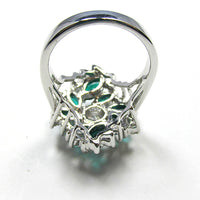 Beautiful Mid-Century 1960s Vintage Diamante Fashion Ring - Back - Thumbnail