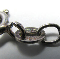 Vintage 1960s Diamante and Sterling Jerusalem Cross Pendant - Chain Mark - Thumbnail