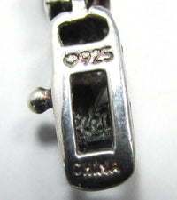 Madison Studio 1990s Vintage Gemstone and Sterling Tennis Bracelet - Mark - Thumbnail