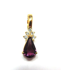 Roman Signed 1970s Diamante Enhancer and Pearl Necklace - Enhancer Front - Thumbnail