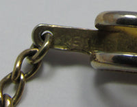 Signed Kreisler 1940s Mid-Century Men’s Geometric Gold Tie Clip - Signature - Thumbnail