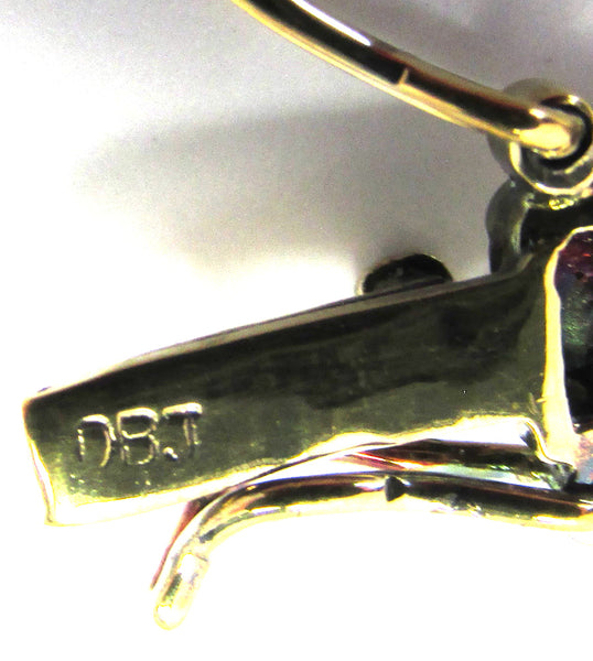 DBJ (Dee Berkley) Vintage 1990s Two Tone Sterling Tennis Bracelet - Signature
