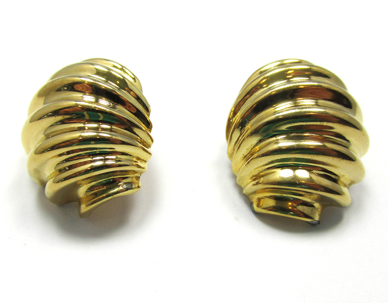 Striking Signed 1970s Vintage Napier Designer Earrings - Front