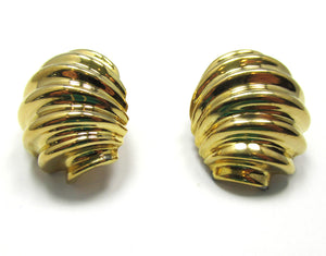 Striking Signed 1970s Vintage Napier Designer Earrings - Front