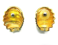 Striking Signed 1970s Vintage Napier Designer Earrings - Back - Thumbnail