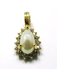 Signed Roman 1970s Designer Pearl Necklace and Enhancer - Enhancer Front - Thumbnail
