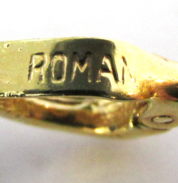 Signed Roman 1970s Designer Pearl Necklace and Enhancer - Mark