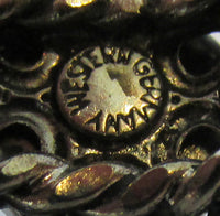 Signed Western Germany 1960s Vintage Geometric Fashion Ring - Mark - Thumbnail