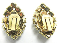 1950s Vintage Mid-Century Timeless Clear Rhinestone Earrings