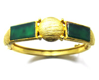 Wonderful 1950s Mid-Century Vintage Geometric Cuff Bracelet - Front - Thumbnail