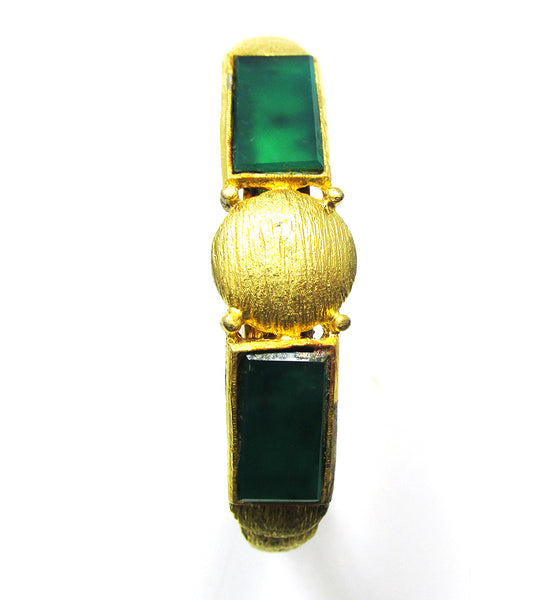 Wonderful 1950s Mid-Century Vintage Geometric Cuff Bracelet - Front